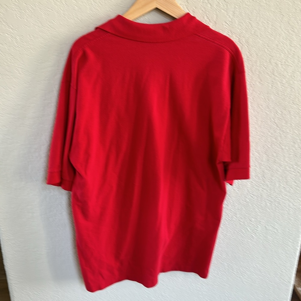 Men's Nebraska Cornhuskers Football Red Polo Shirt - Picture 4 of 4
